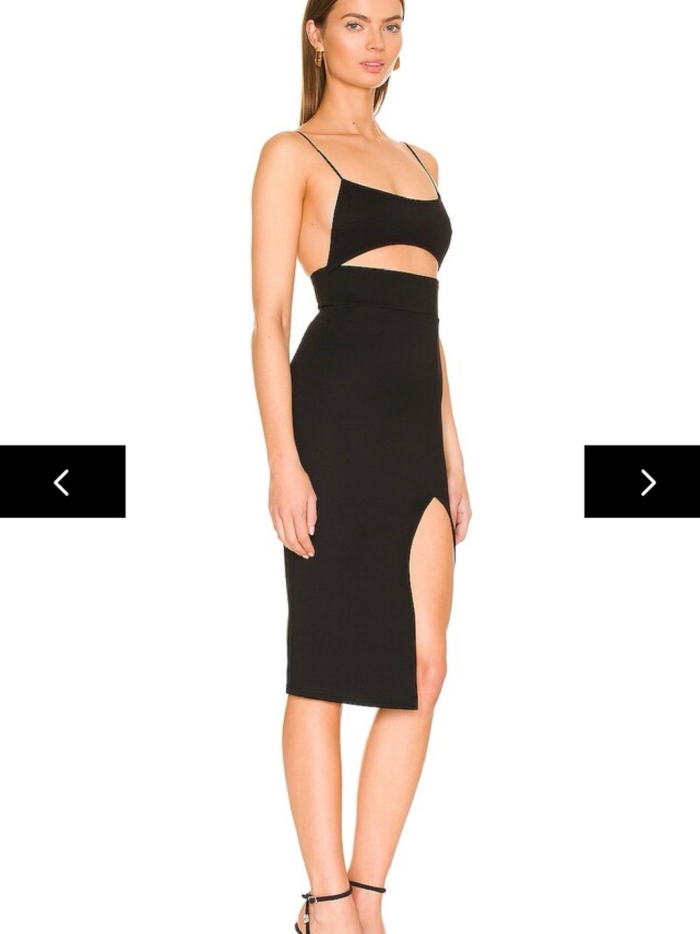 Super down LBD cutout dress sz L